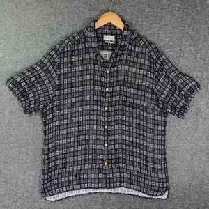 Oliver Spencer Linen Shirt Men 2XL Ecological Utilitarian Modern Preppy Fashion